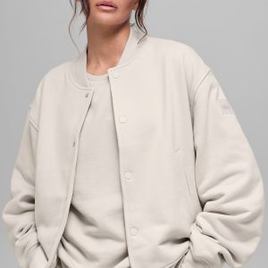 Renown Varsity Jacket - Bone