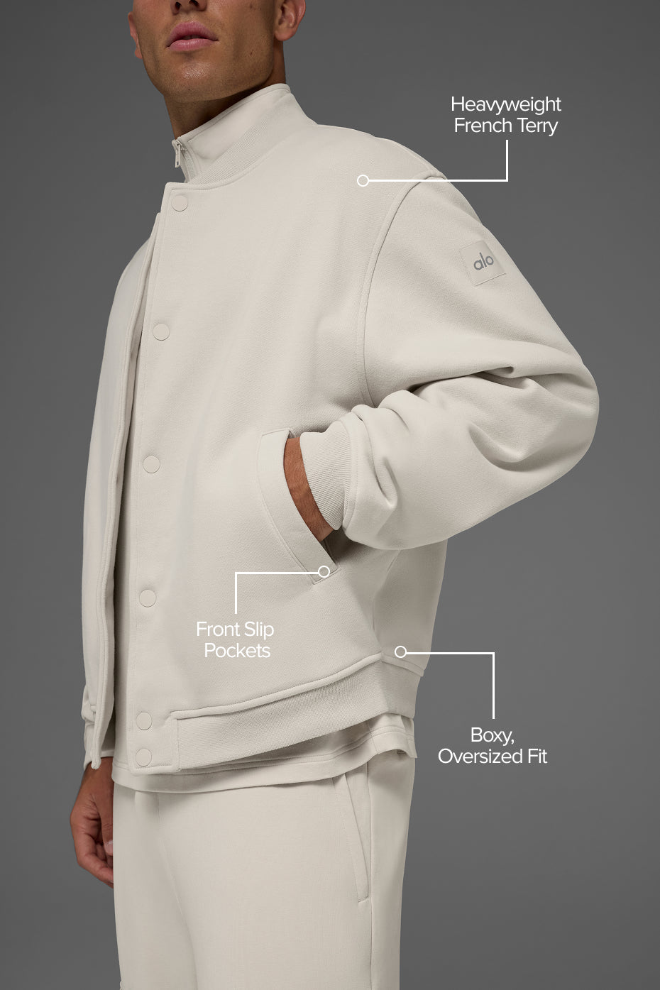 Renown Varsity Jacket - Bone - Image 2