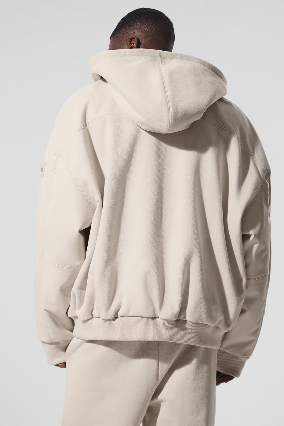 Select Hooded Bomber Jacket - Bone - Image 2