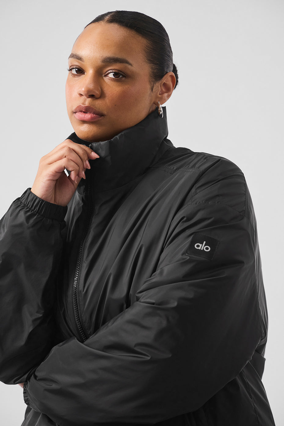 Latitude Light Weight 1/2 Zip Pullover Jacket - Black - Image 10