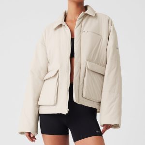 Voyage Utility Cargo Jacket - Bone
