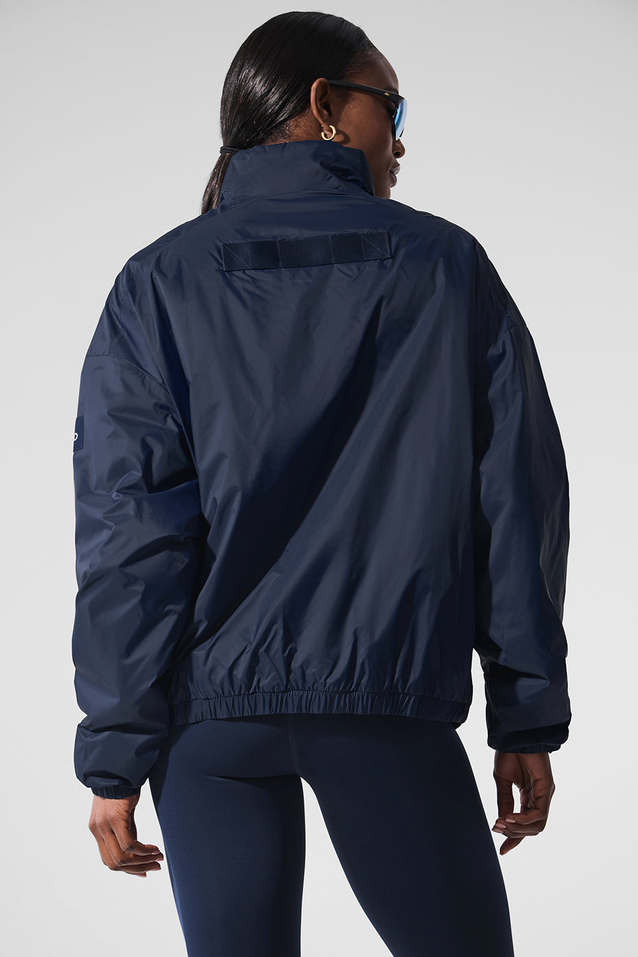 Latitude Light Weight 1/2 Zip Pullover Jacket - Navy - Image 2