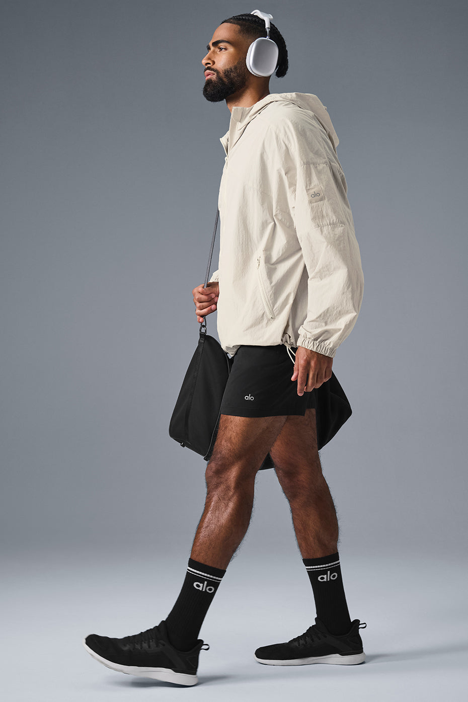 Vantage Nylon Ripstop Track Jacket - Bone - Image 4