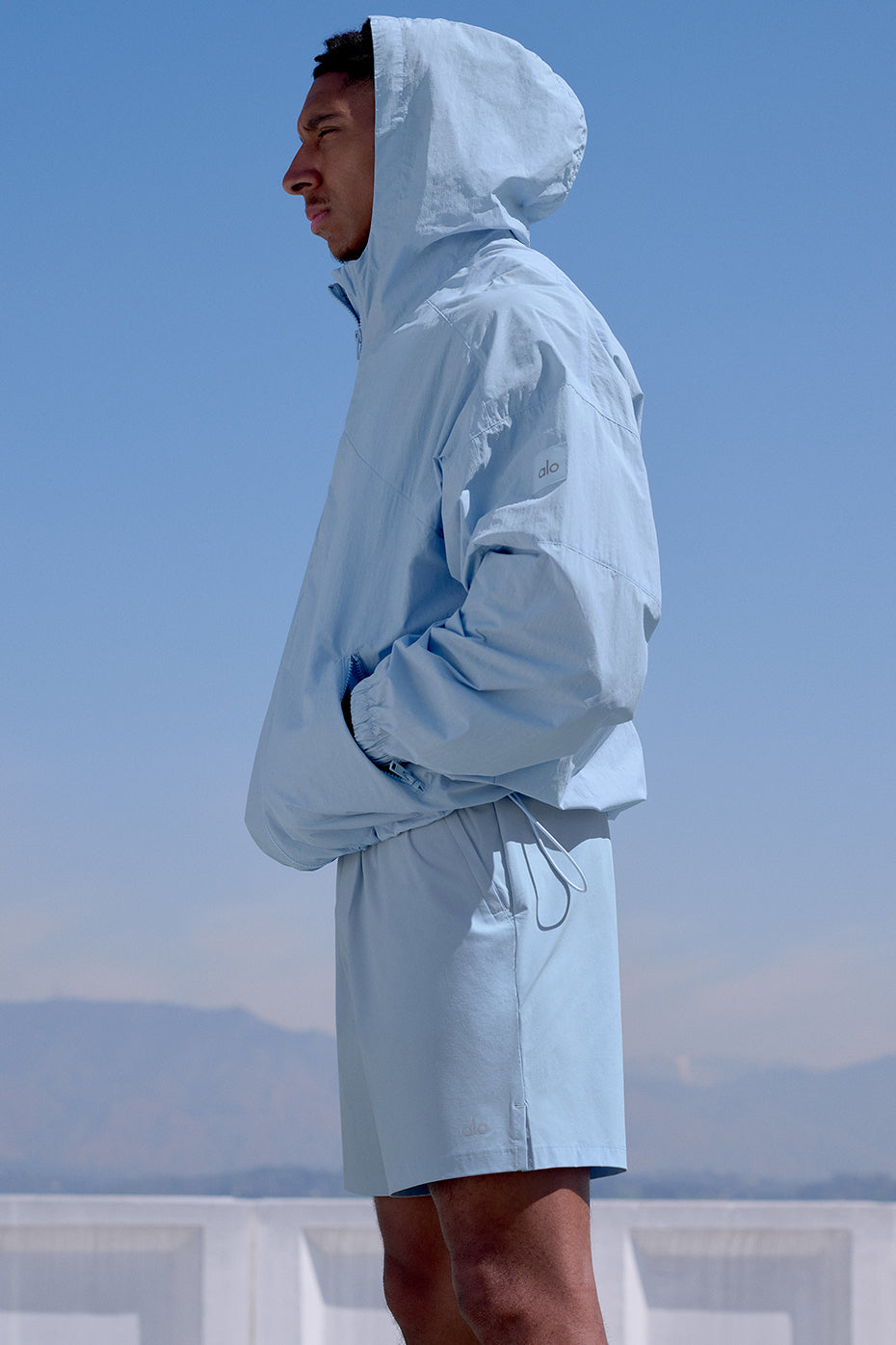 Vantage Nylon Ripstop Track Jacket - Seashell Blue - Image 6