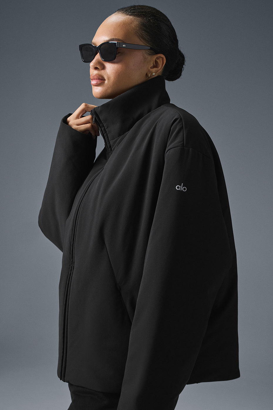 Stretch Woven Notable Jacket - Black - Image 3