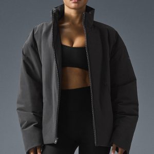 Stretch Woven Notable Jacket - Anthracite