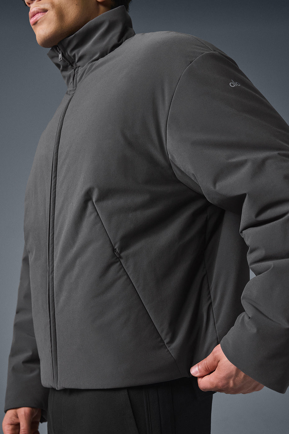 Stretch Woven Notable Jacket - Anthracite - Image 3