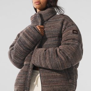 Stage Sweater Puffer - Brown Multi