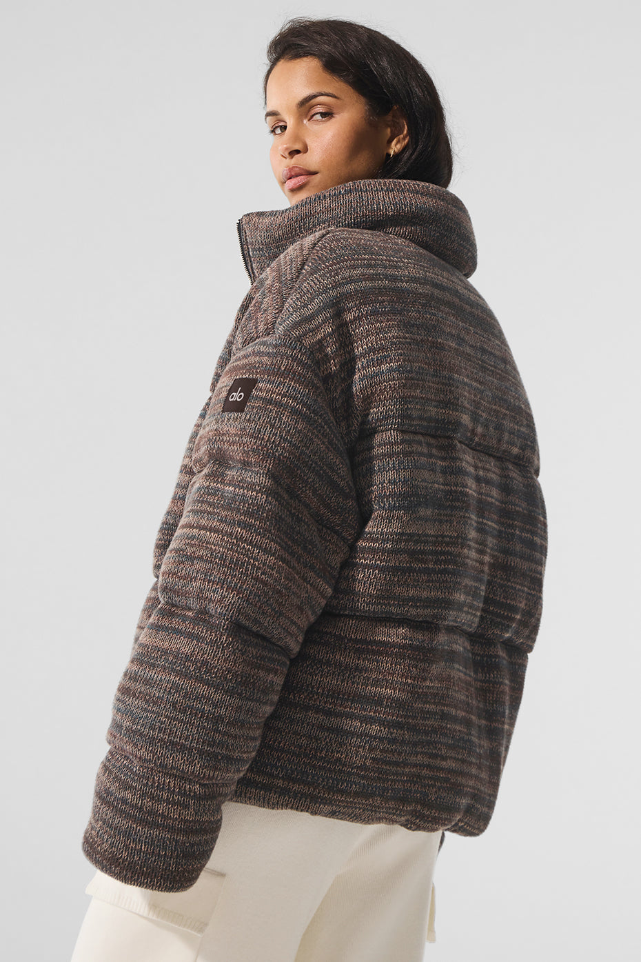 Stage Sweater Puffer - Brown Multi - Image 4