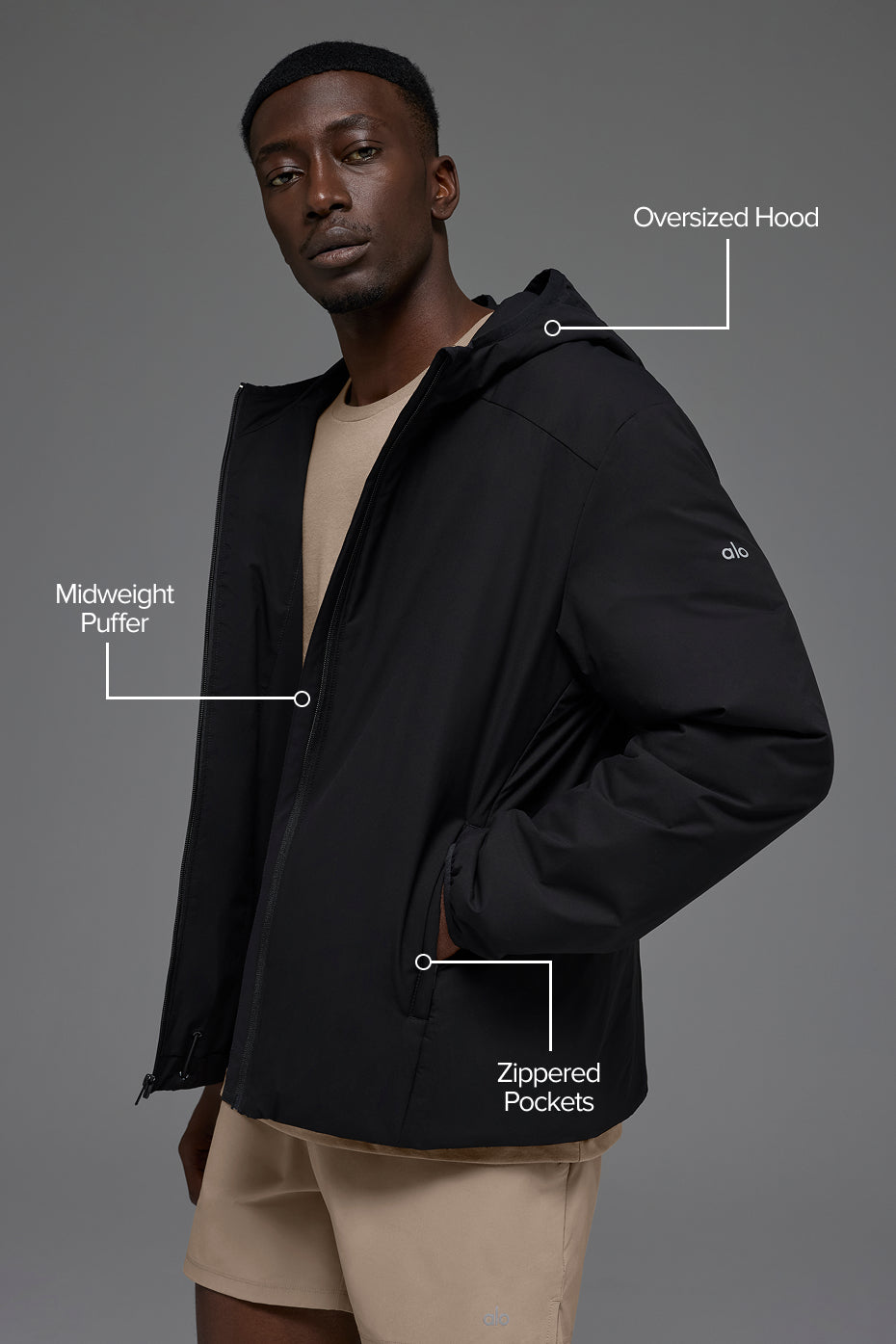 Elemental Full-Zip Jacket - Black - Image 2
