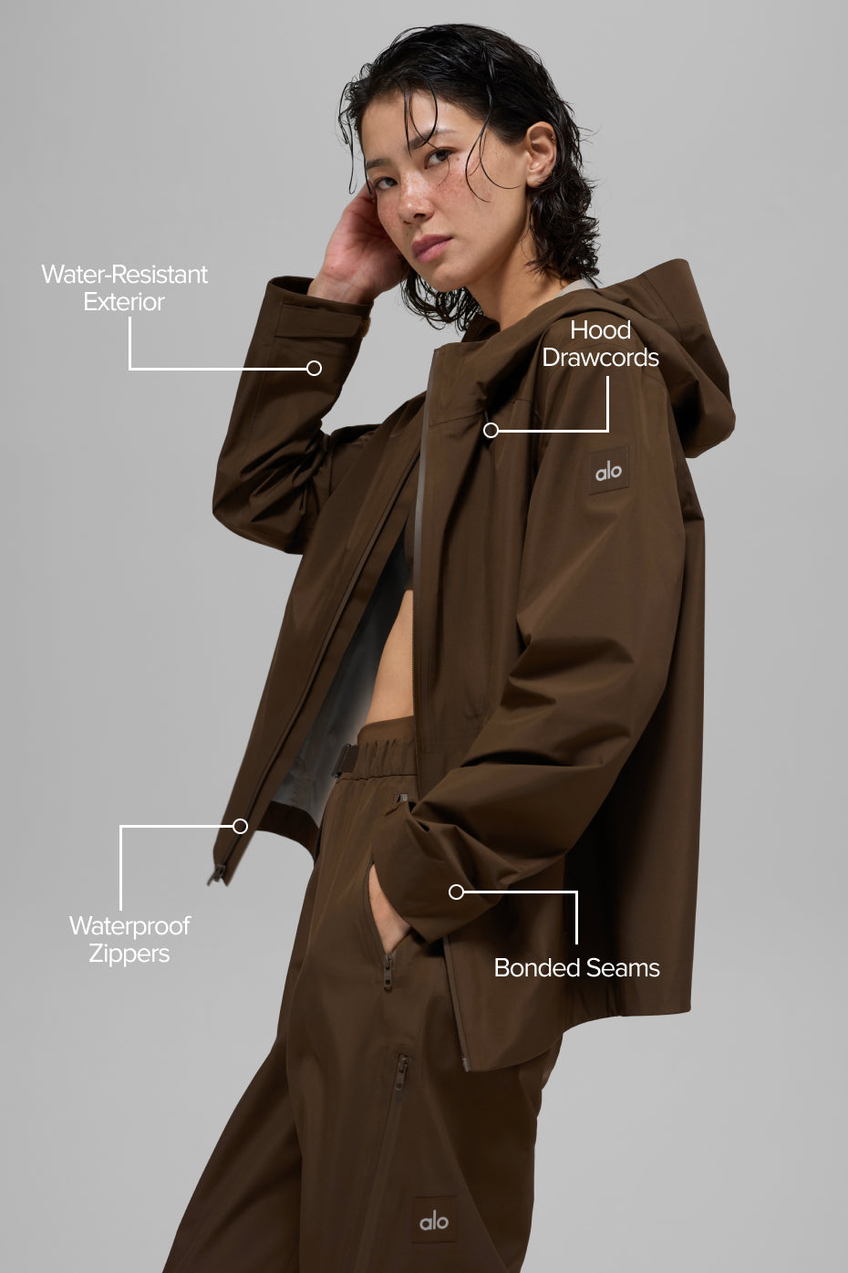 Alpha Shell Jacket - Espresso - Image 2