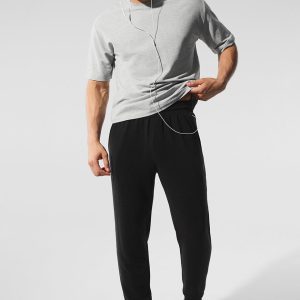 Micro Waffle Fast Break Jogger - Black