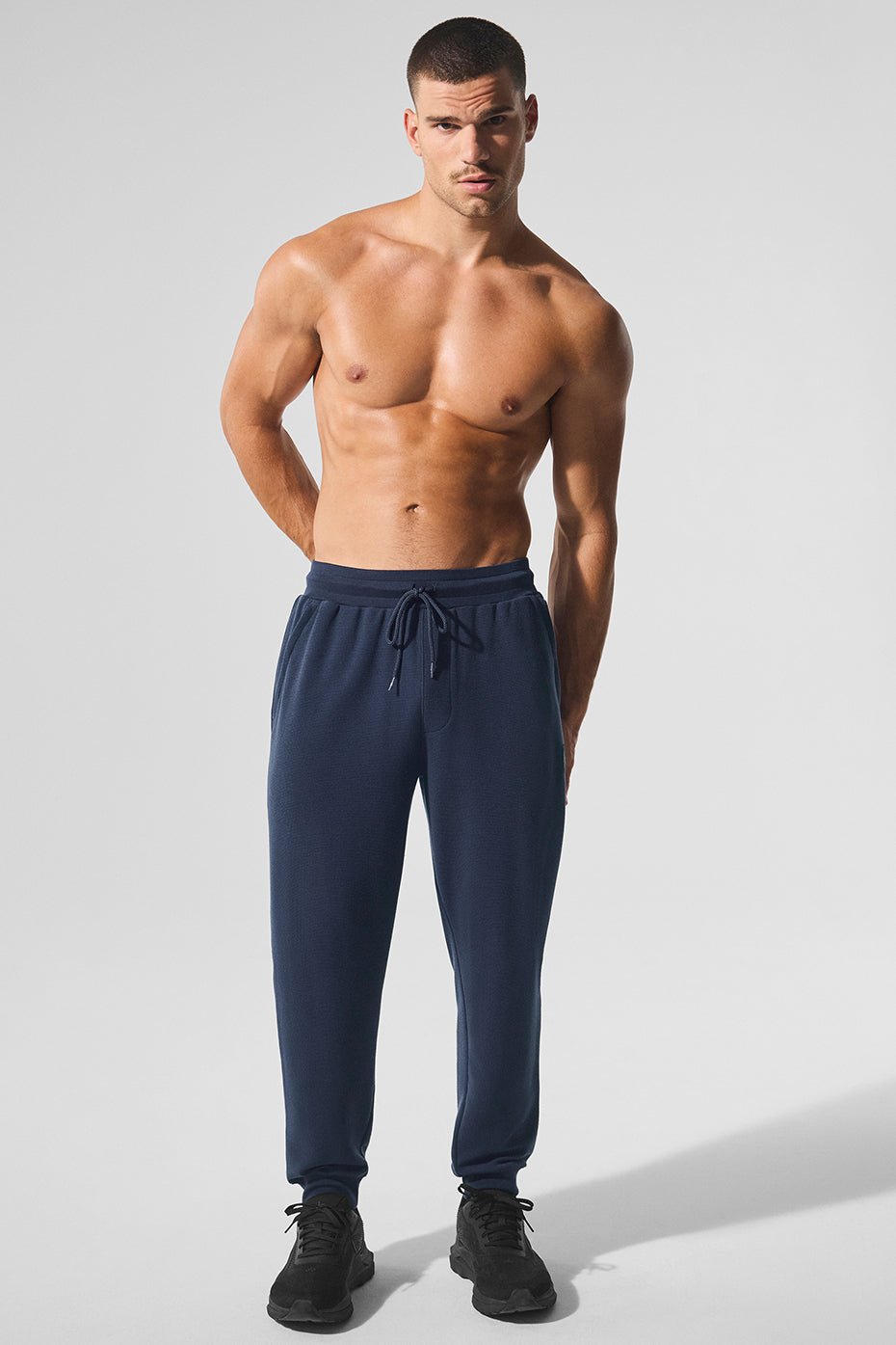 Micro Waffle Fast Break Jogger - Navy - Image 4