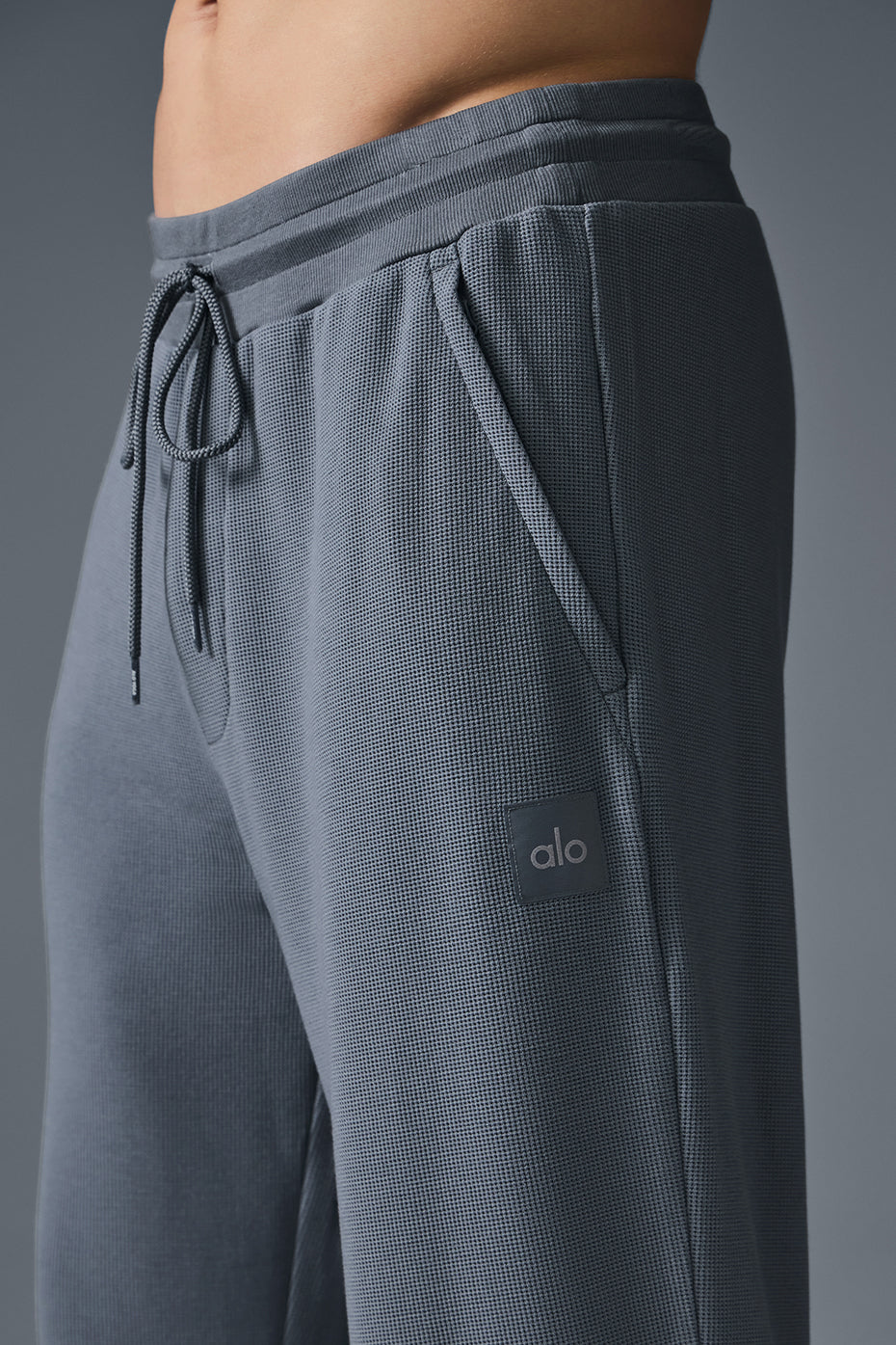 Micro Waffle Fast Break Jogger - Steel Grey - Image 3
