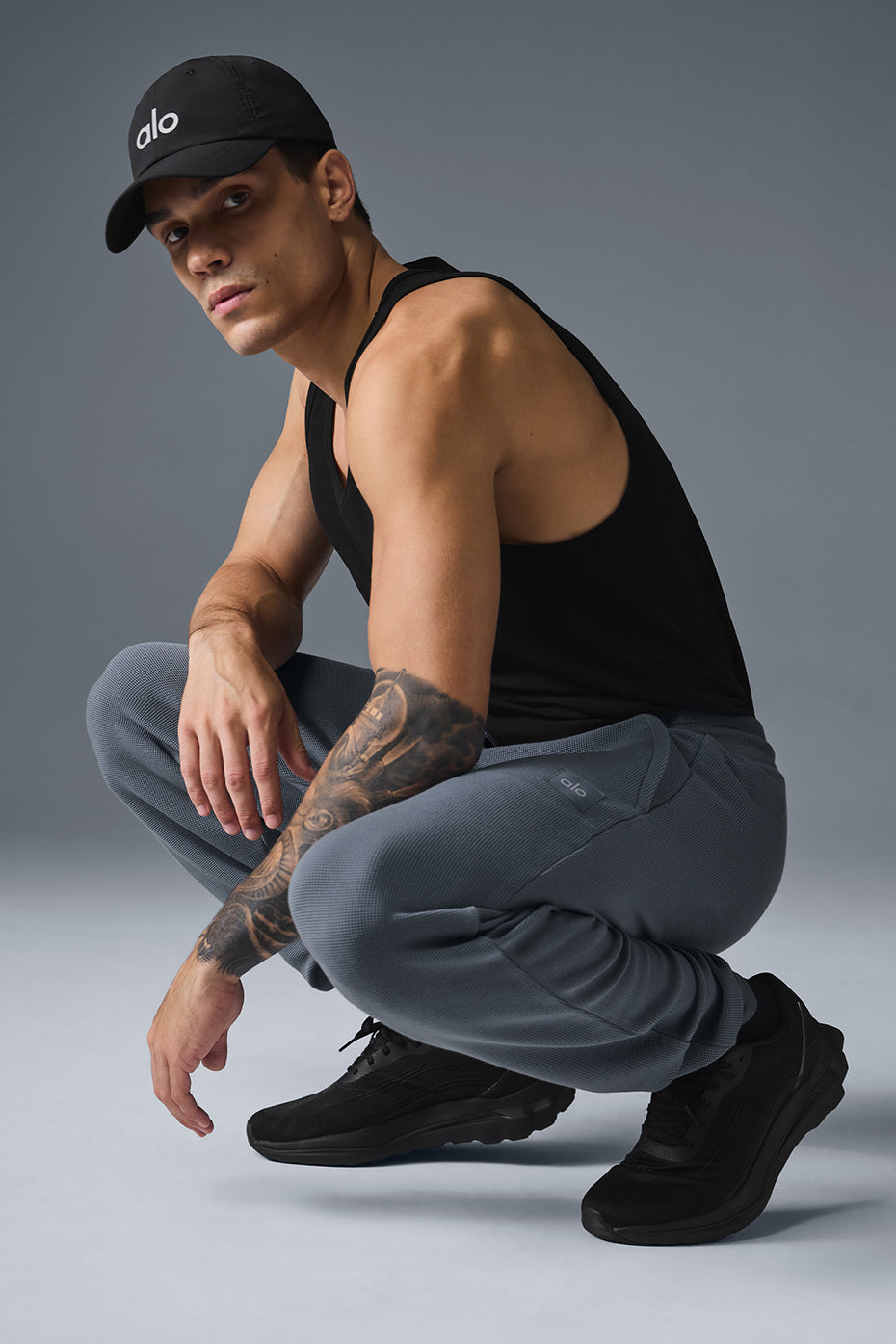 Micro Waffle Fast Break Jogger - Steel Grey - Image 4