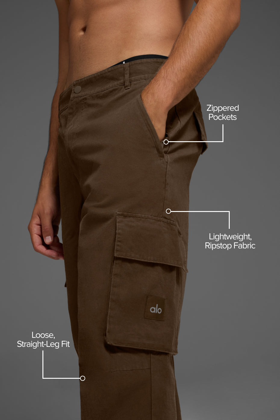 Cargo Ripstop Trouser - Espresso - Image 2