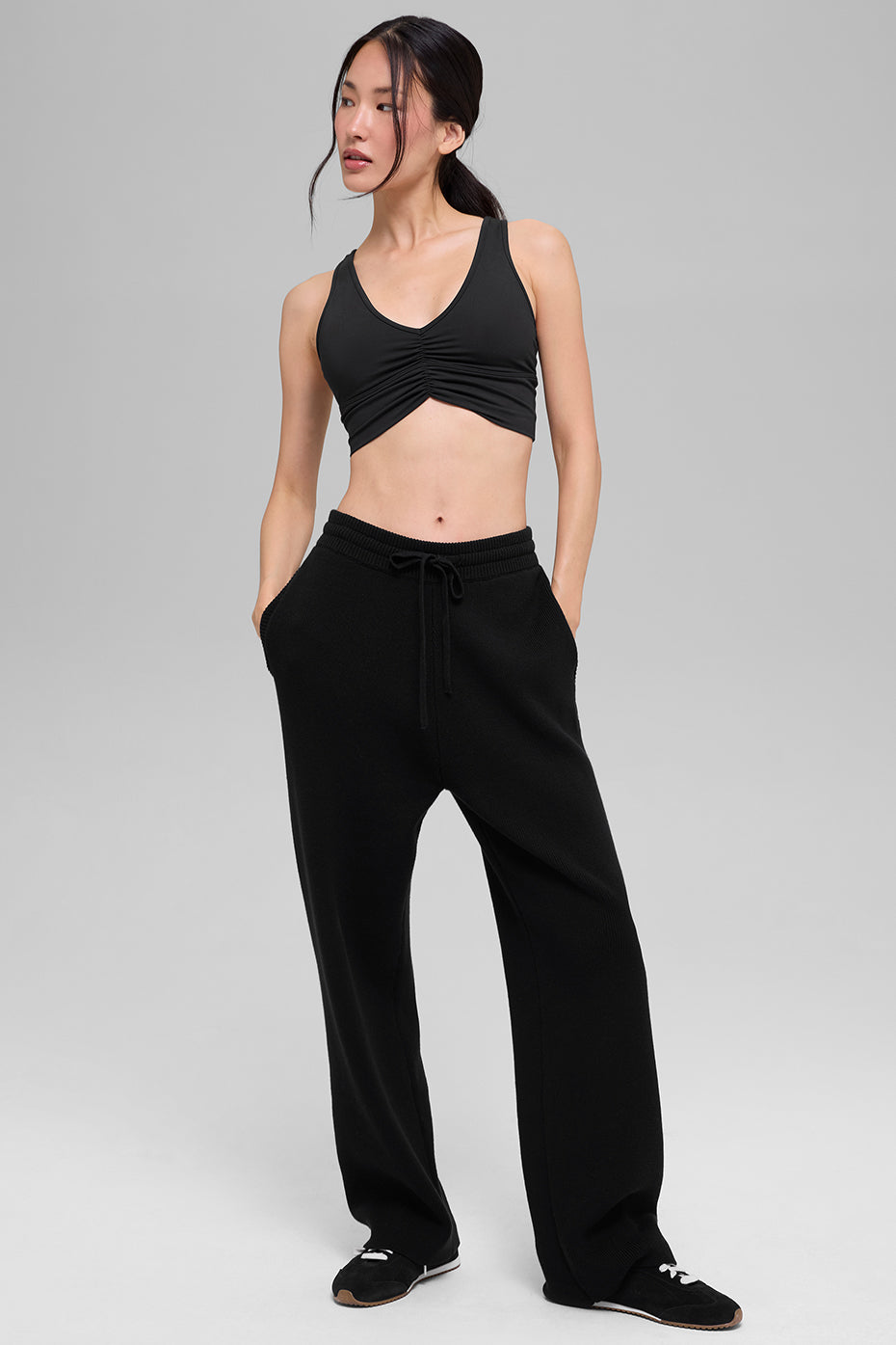 Scholar Straight Leg Sweatpant - Black - Image 4