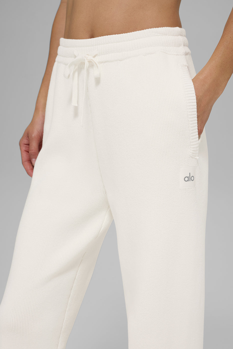 Scholar Straight Leg Sweatpant - Ivory - Image 3