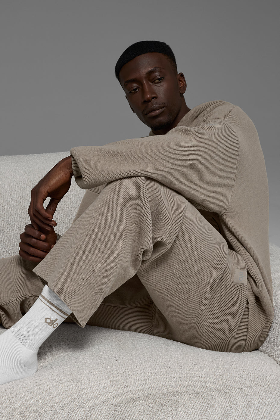 Scholar Straight Leg Sweatpant - Light Cocoa - Image 6