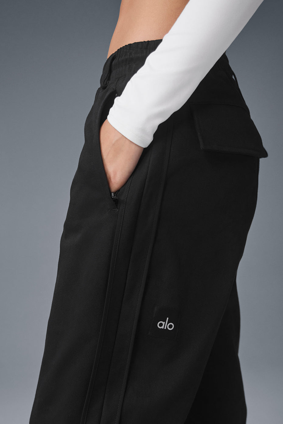 Edition Sueded Straight Leg Pant - Black - Image 4