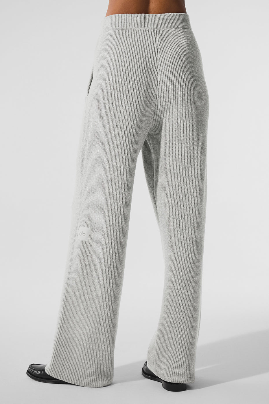 Domain Rib Knit Sweatpant - Athletic Heather Grey - Image 3
