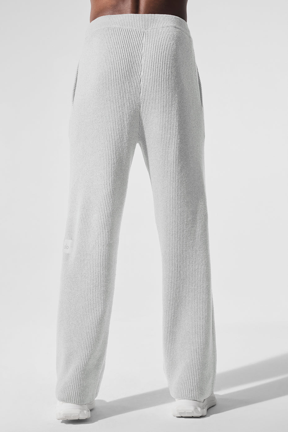 Domain Rib Knit Sweatpant - Athletic Heather Grey - Image 3