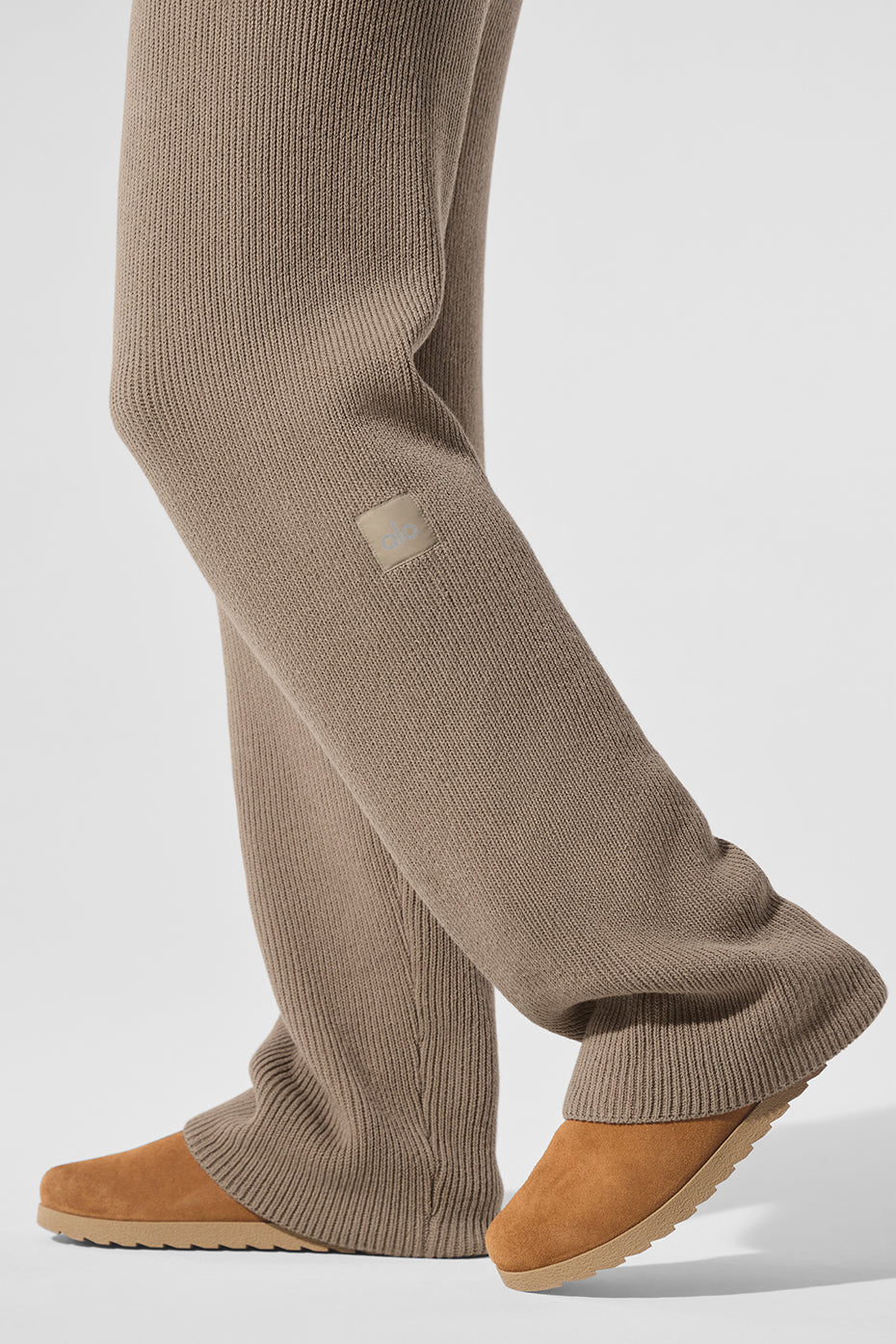 Domain Rib Knit Sweatpant - Gravel - Image 4