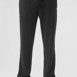 Elevate Waffle Straight Leg Pant - Black