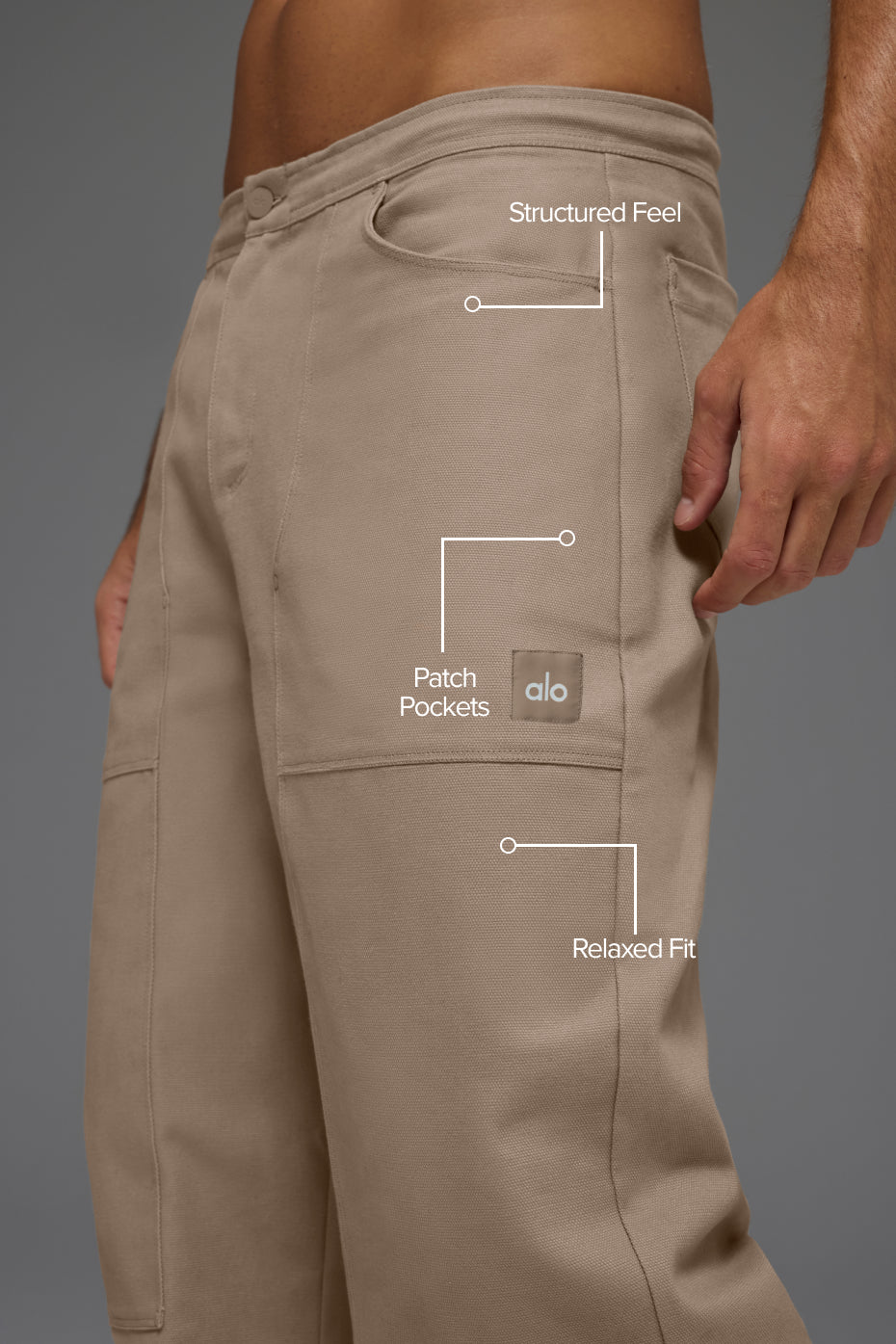 Cotton Canvas Carpenter Pant - Gravel - Image 2