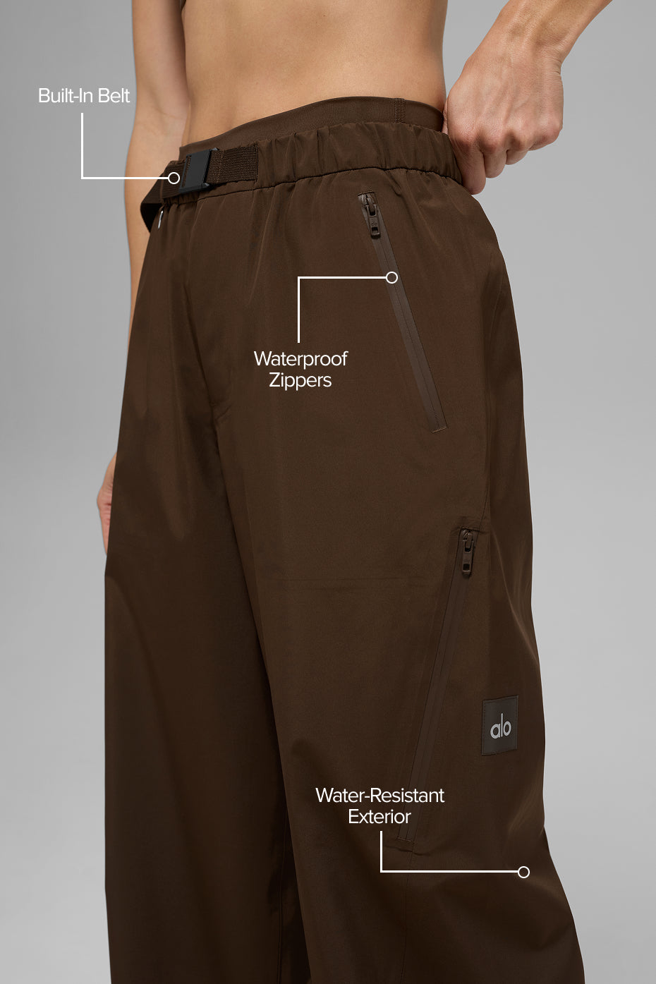 Alpha Shell Pant - Espresso - Image 2