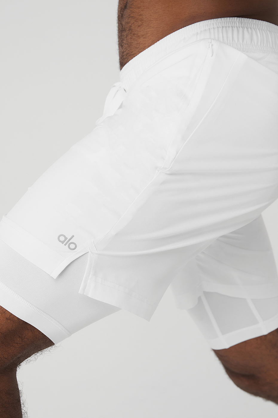 7 Unity 2-In-1 Short - White/White - Image 4