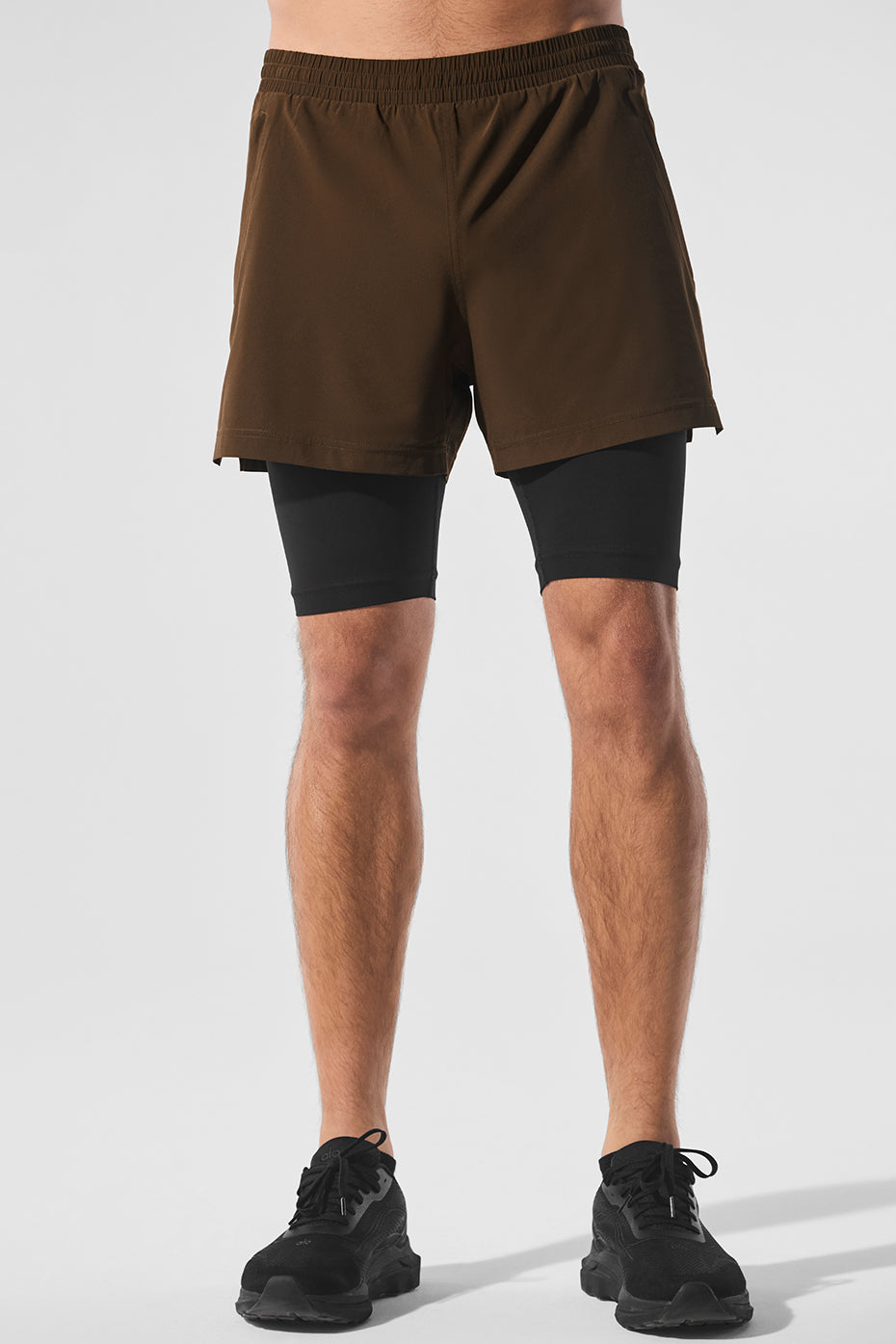 5 Revival 2-in-1 Short - Espresso/Black