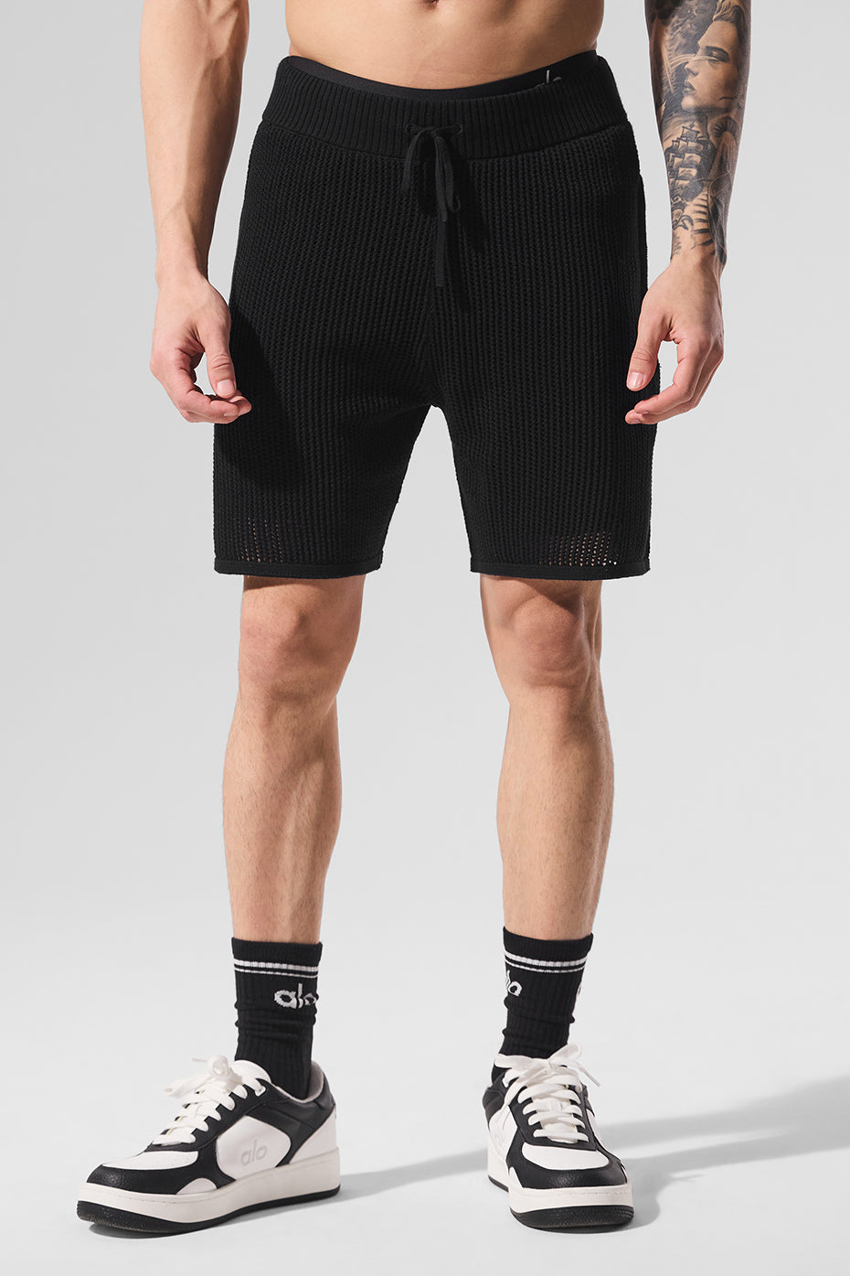 Open-Knit Short - Black - Image 3
