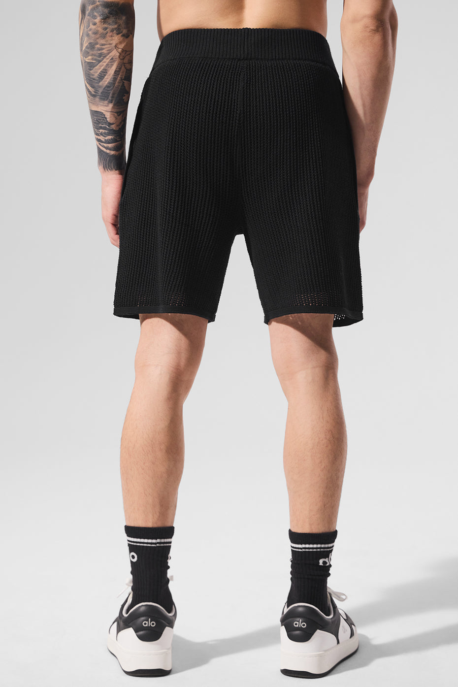 Open-Knit Short - Black - Image 4