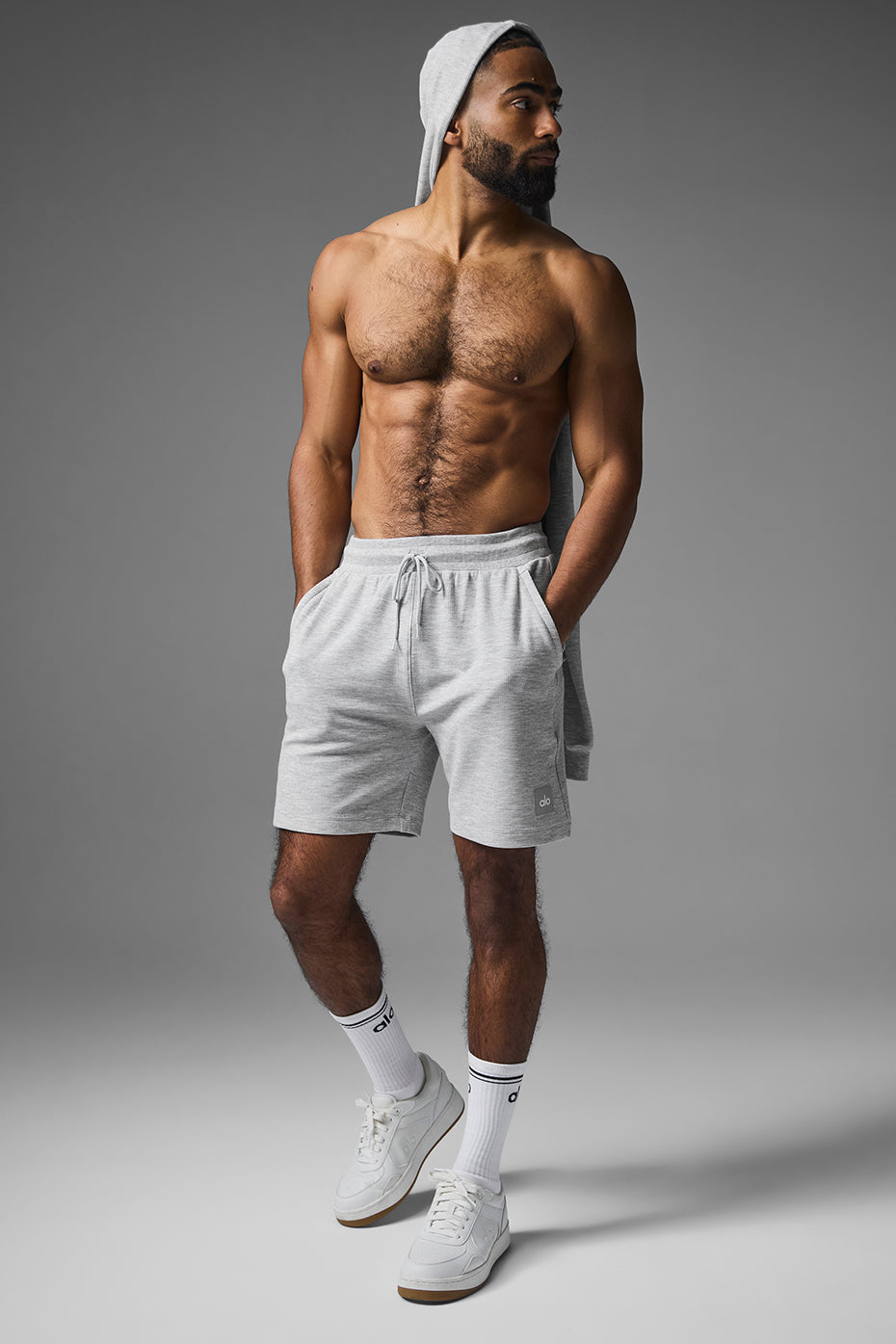 7 Micro Waffle Fast Break Short - Athletic Heather Grey