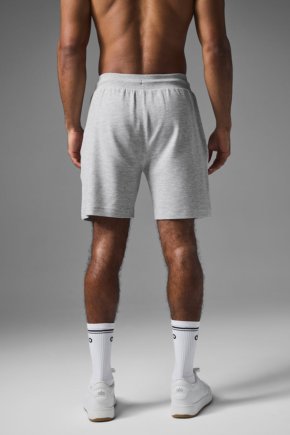 7 Micro Waffle Fast Break Short - Athletic Heather Grey - Image 4