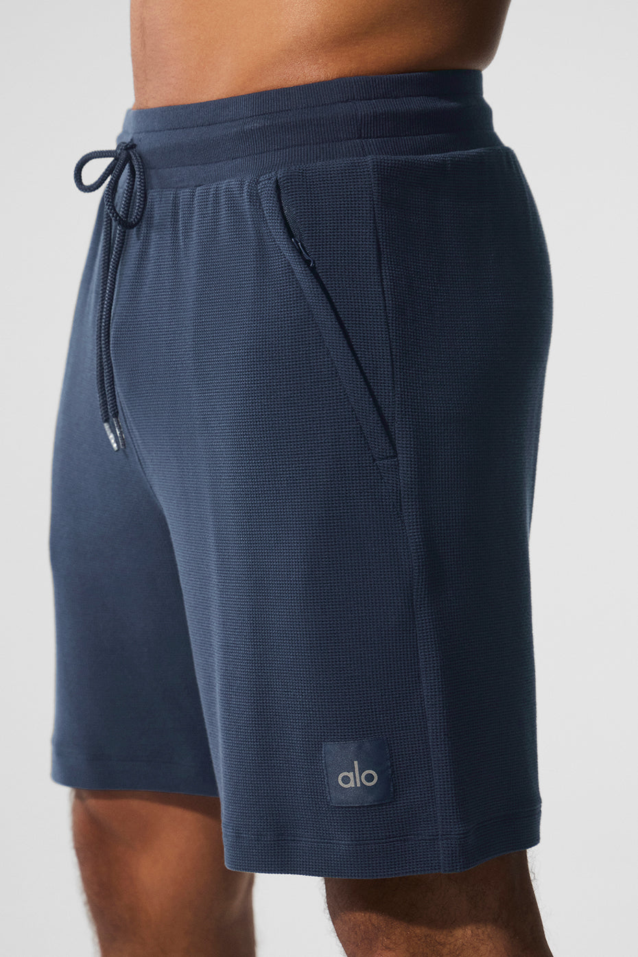 7 Micro Waffle Fast Break Short - Navy - Image 3
