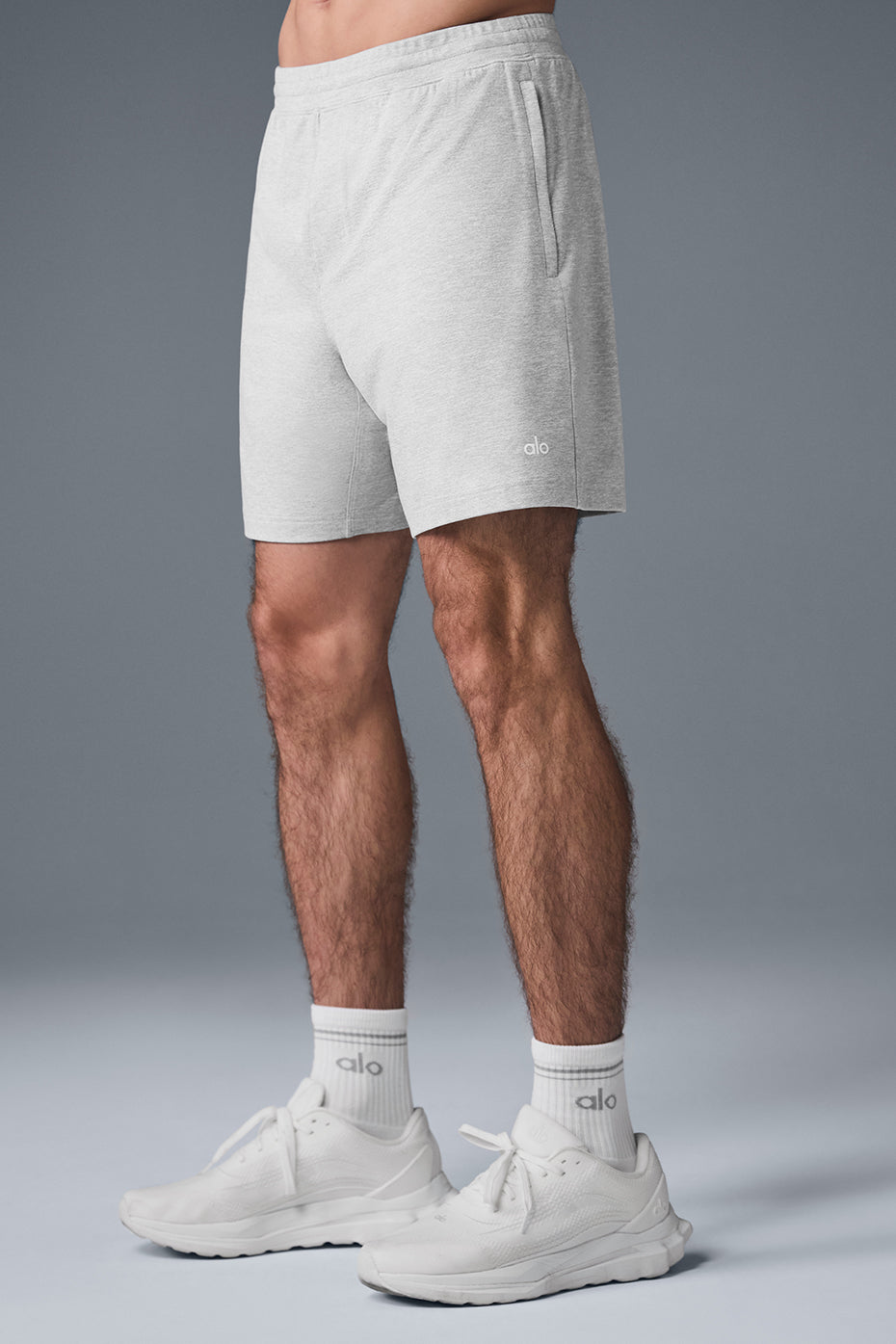 7 Conquer React Performance Short - Athletic Heather Grey - Image 4