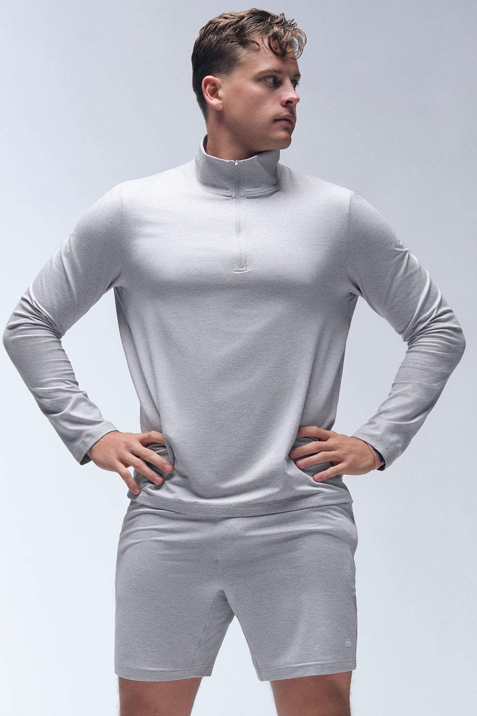 7 Conquer React Performance Short - Athletic Heather Grey