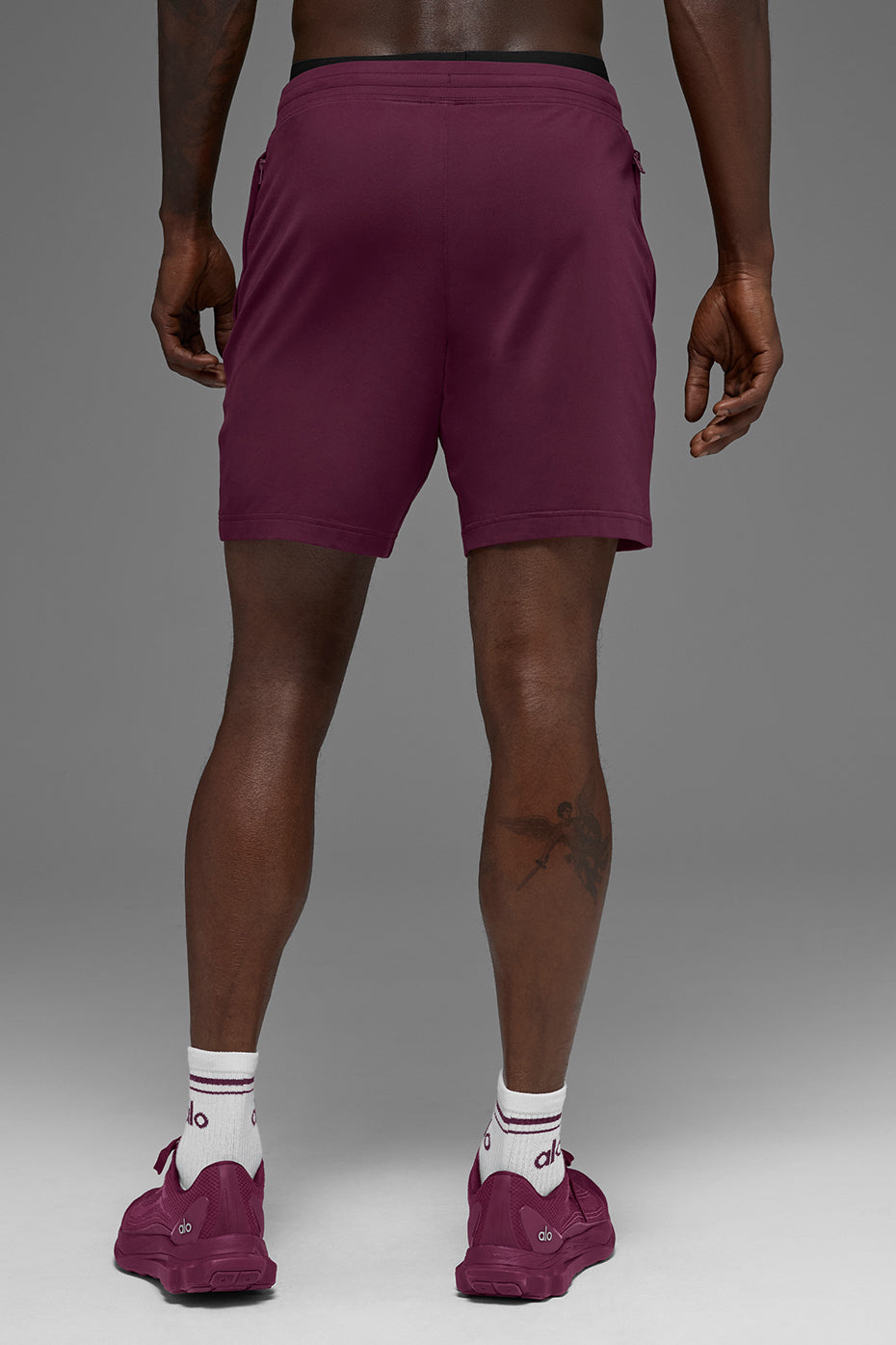 7 Conquer React Performance Short - Burgundy - Image 2