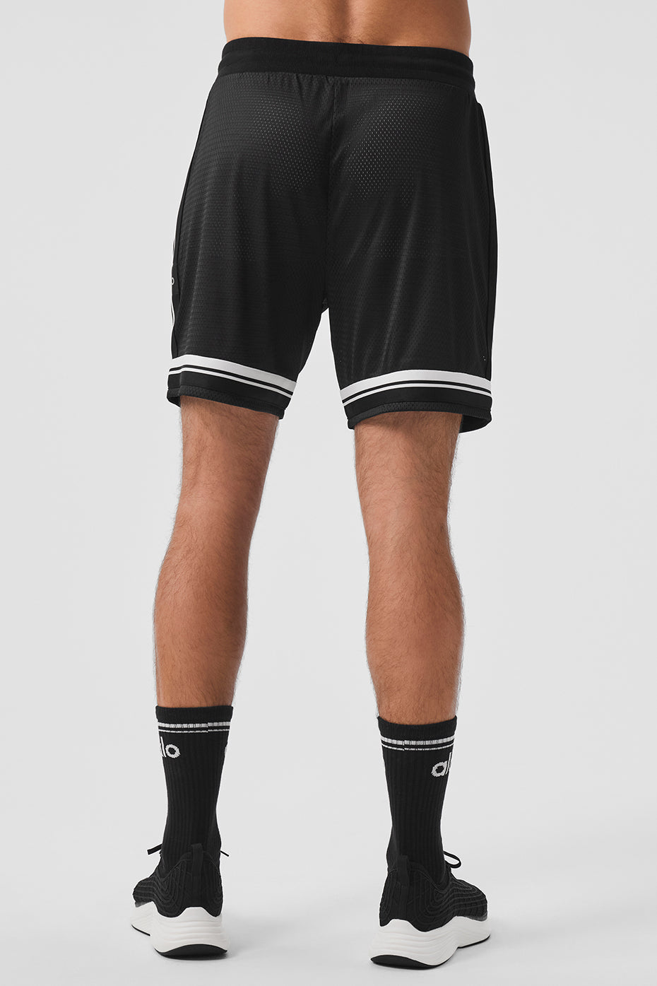 7 Key Mesh Basketball Short - Black - Image 4