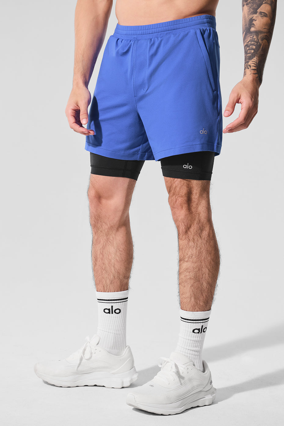 Conquer React 2-In-1 Performance Short - Marathon Blue/Black - Image 5