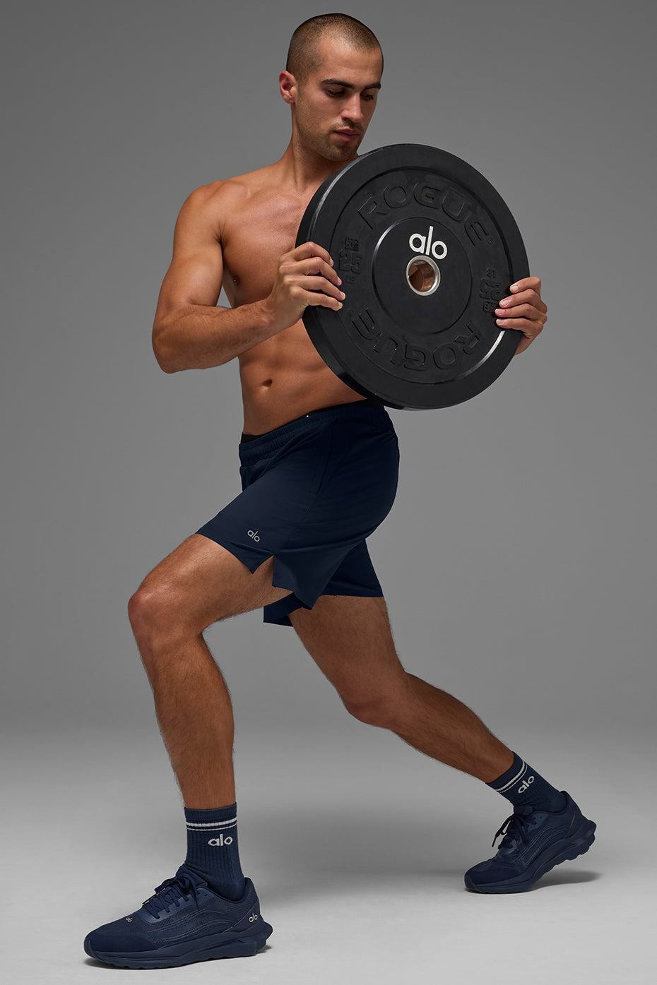 5 Traction Running Short - Navy - Image 6