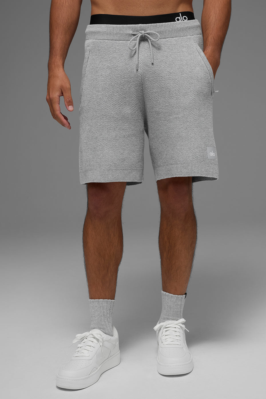 7 Sports Club Sweater Knit Short - Athletic Heather Grey