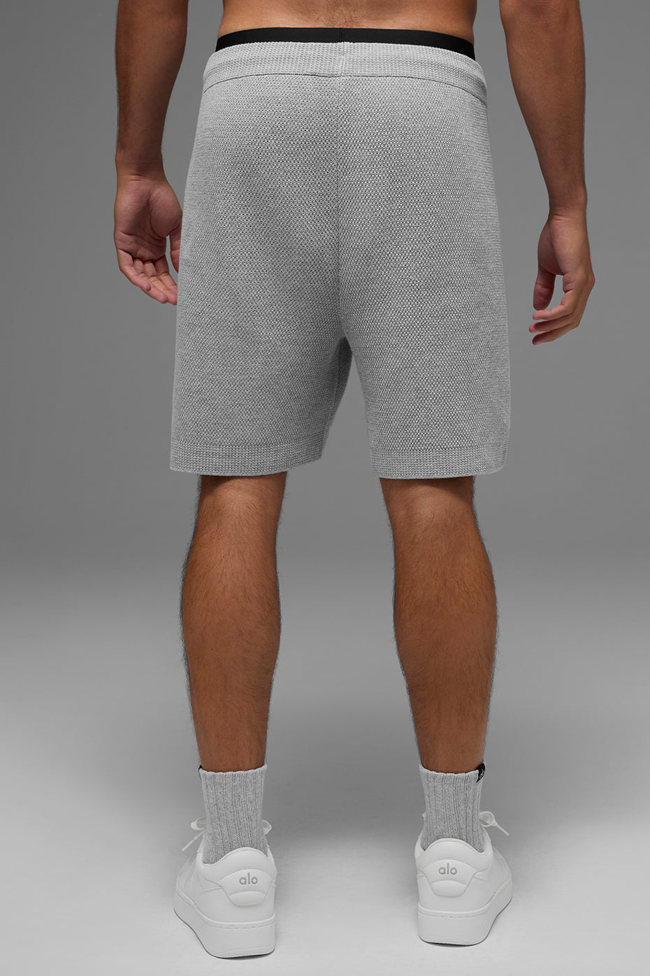 7 Sports Club Sweater Knit Short - Athletic Heather Grey - Image 3