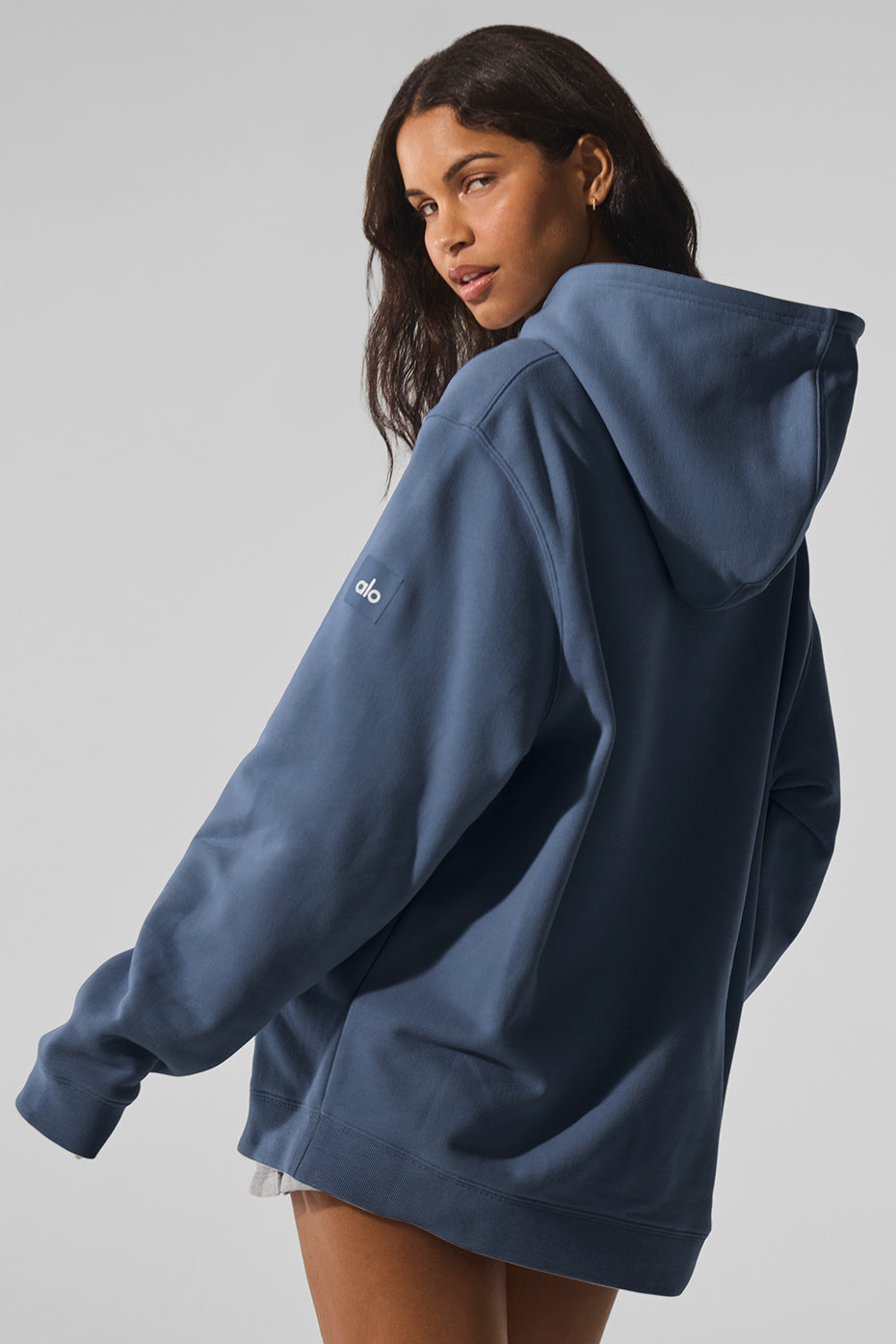 Renown Heavy Weight Hoodie - Bluestone - Image 3