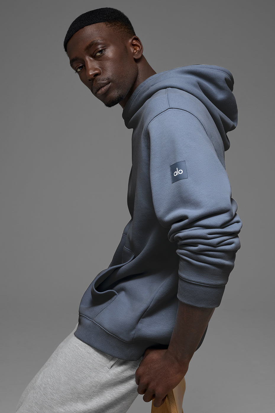 Renown Heavy Weight Hoodie - Bluestone - Image 4