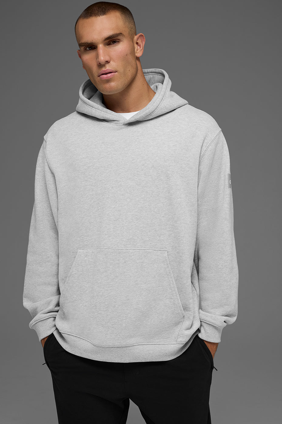 Renown Heavy Weight Hoodie - Athletic Heather Grey - Image 3