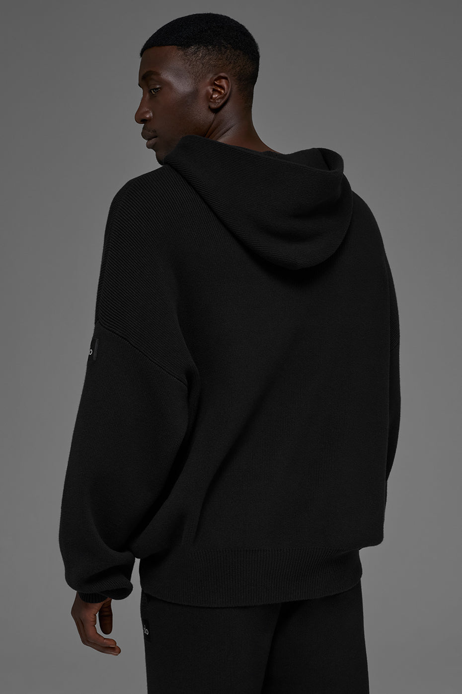 Scholar Hooded Sweater - Black - Image 3
