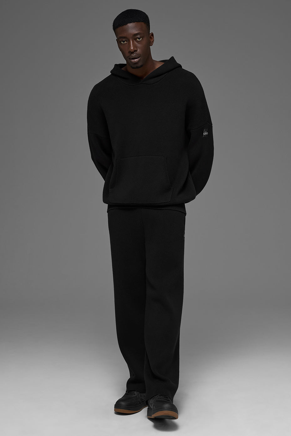 Scholar Hooded Sweater - Black - Image 5